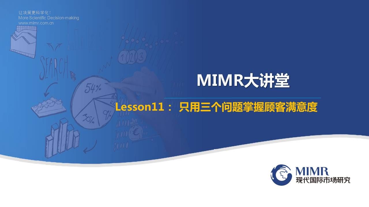 MIMR大讲堂：只用三个问题掌握顾客满意度