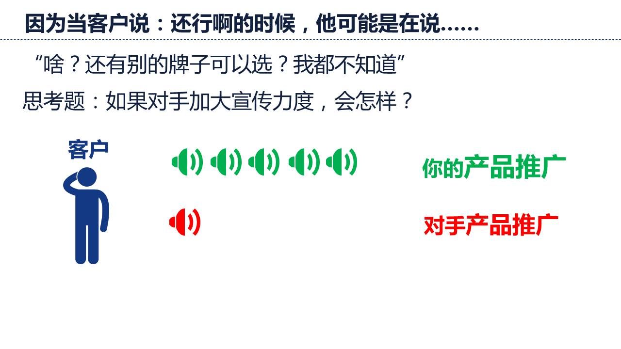 当竞争对手在加大宣传力度的时候，我们的原有客户会有什么反应？