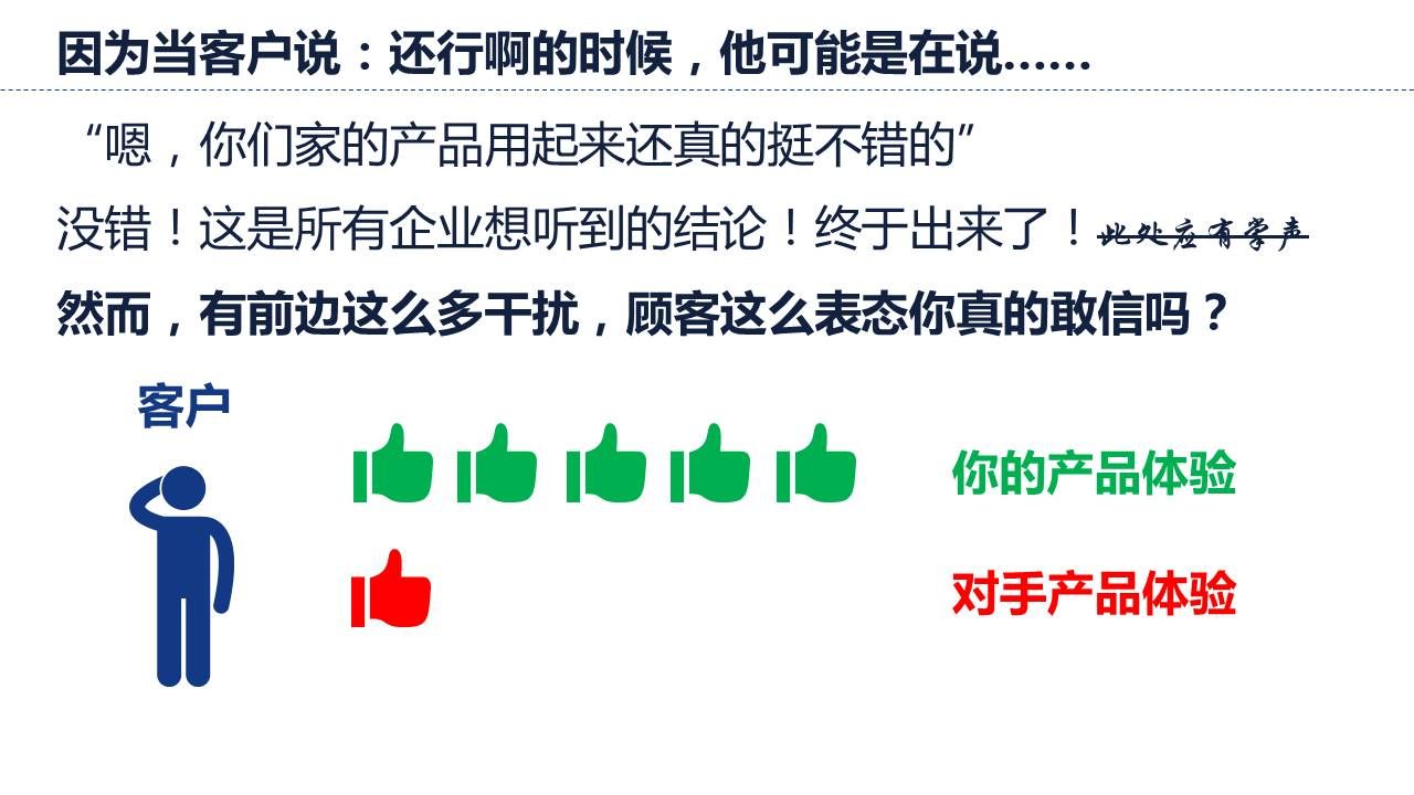 调查出来的结果表明你的产品很受欢迎，但是八方环境多干扰这是真的吗？