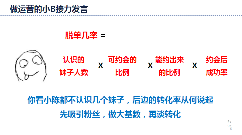 脱单先从吸引异性，做大基数，再谈转化